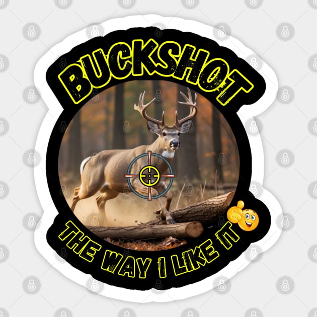 Buck Shot Deer Hunter Sights Prize Trophy Sticker by Spacetrap